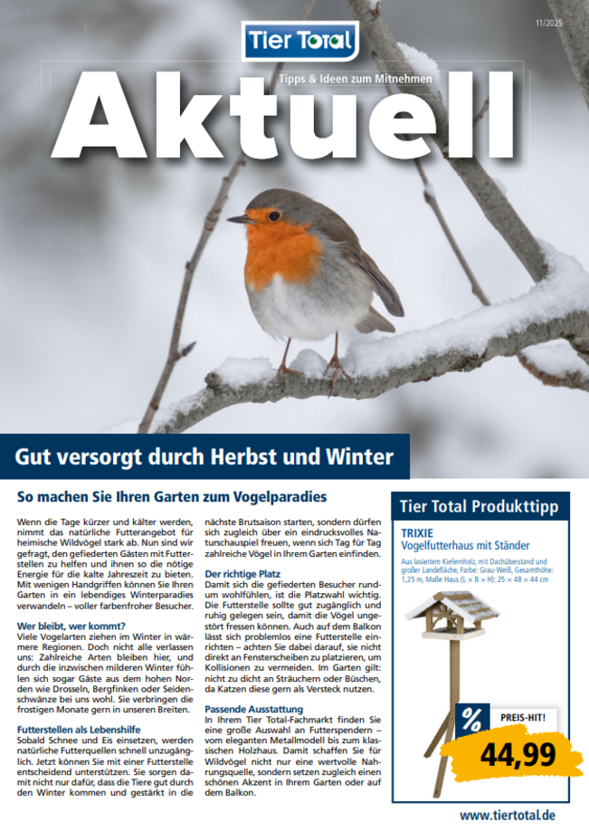 Hier unsere aktuelle Werbung entdecken! Gut versorgt durch Herbst & Winter